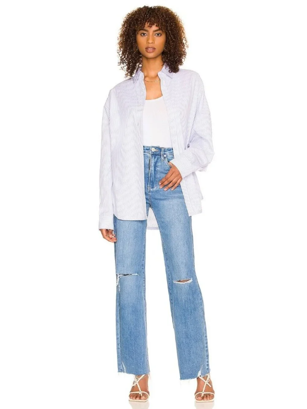 BLANKNYC The Franklin Rib Cage Jeans Sunset Rider Blue - Picture 4 of 4